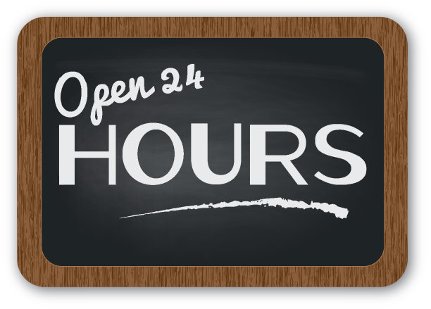 24小时开放标志图片下载