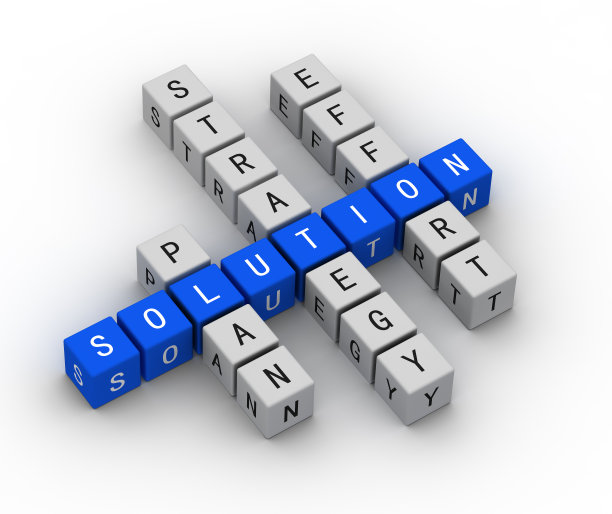 解决方案概念填字图片下载