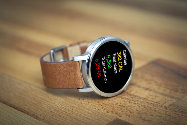 现代智能手表与日常健康监测屏幕上包括卡路里图片下载