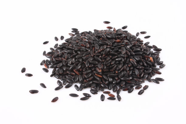 白底黑米素材图片