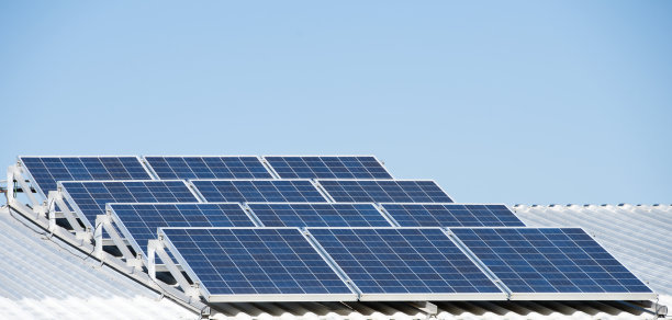 太阳能电池板。图片下载