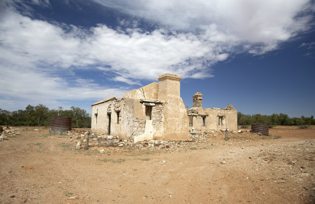 澳大利亚新南威尔士州内陆被遗弃的房子图片下载