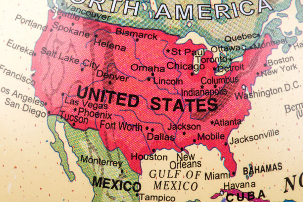 美国地图图片下载