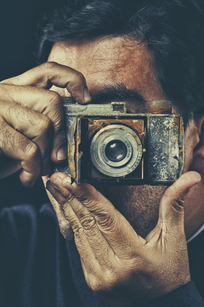 老式相机的摄影师图片下载