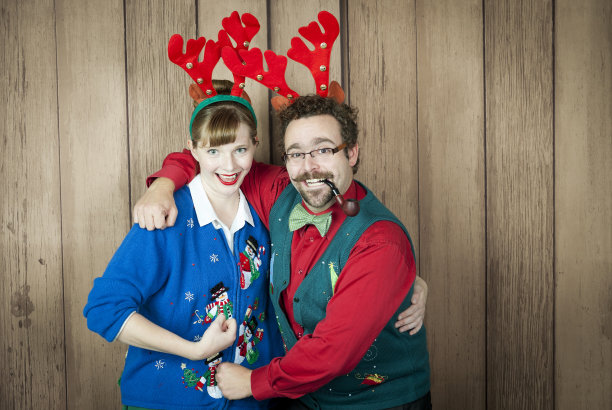 俗气的圣诞节两图片下载