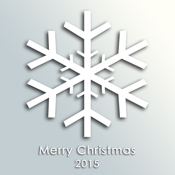 圣诞快乐的背景与雪花2015图片下载