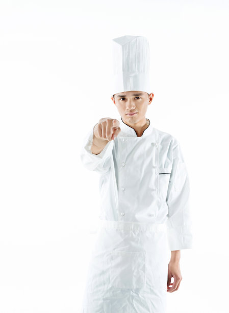 年轻的厨师在指手画脚图片下载