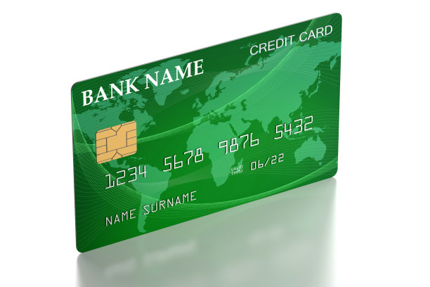 绿色的信用卡图片下载