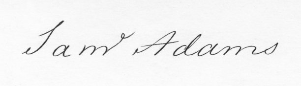 塞缪尔·亚当斯签名图片下载