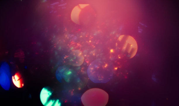 发光的圣诞灯图片下载