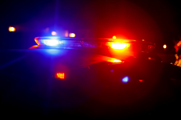 警灯和警笛执法图片下载