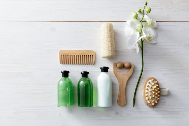 健康:水疗产品静物图片下载