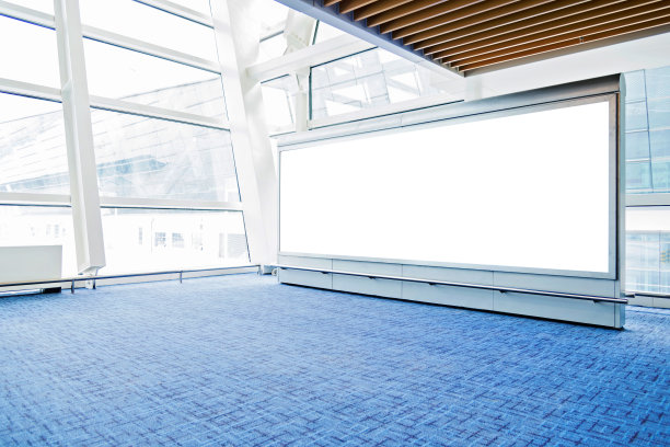 机场空白广告牌图片下载