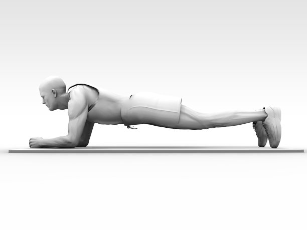 正确的平板支撑姿势和健身图片下载