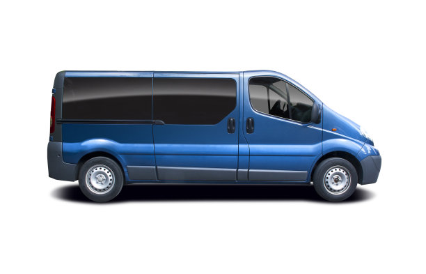 蓝色的小巴士图片下载