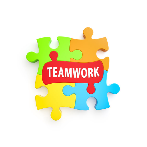 团队合作的拼图图片下载