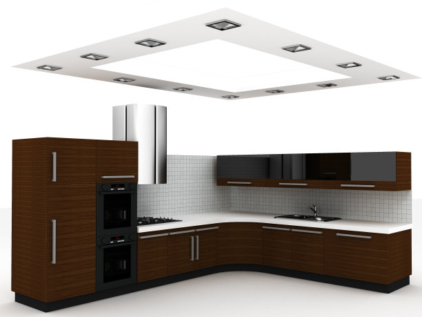 现代厨房图片下载