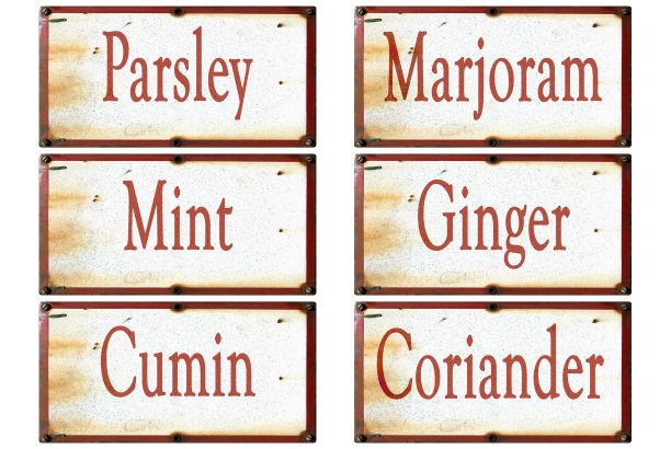 药草标签2号欧芹图片下载