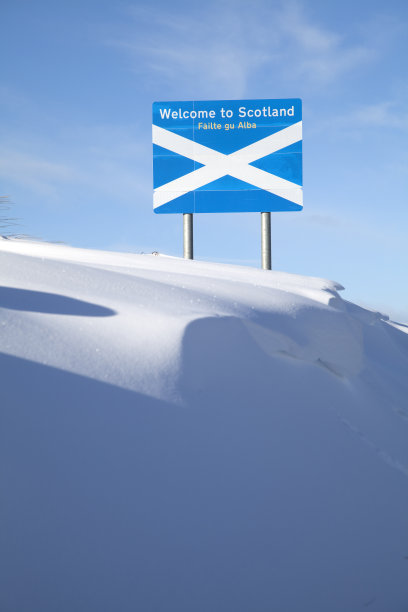冬天的欢迎,苏格兰图片下载