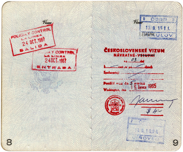 60年代美国护照XXL(带剪报路径)图片下载