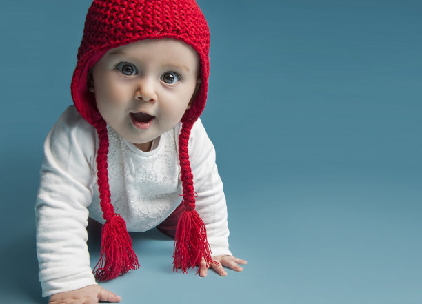 惊讶的婴儿素材图片