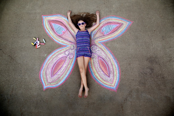 粉笔艺术肖像素材图片