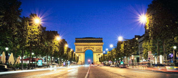 凯旋门， 巴黎图片下载