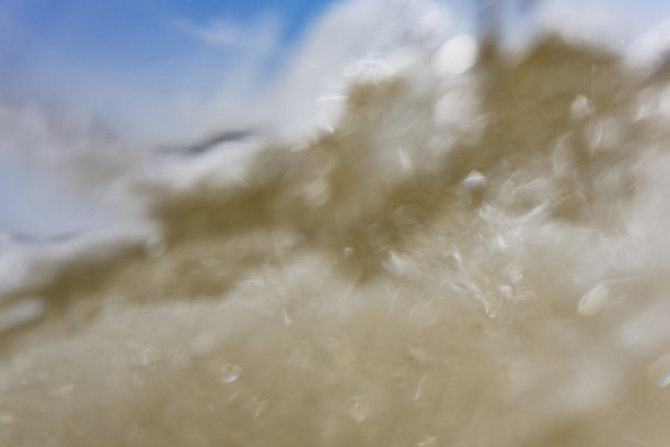 克兰托克，纽基，康沃尔，模糊的波浪闯入摄像机图片下载