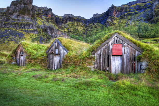 冰岛废弃的农场图片下载