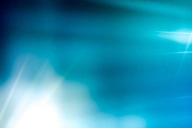 散焦太阳光抽象背景蓝色图片下载