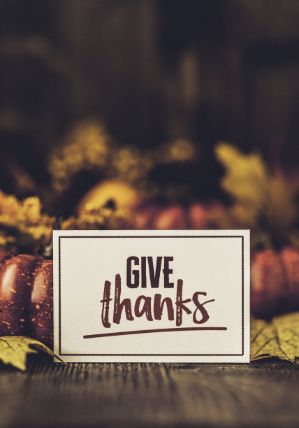 感恩节的静物背景与南瓜，橡子和信息图片下载