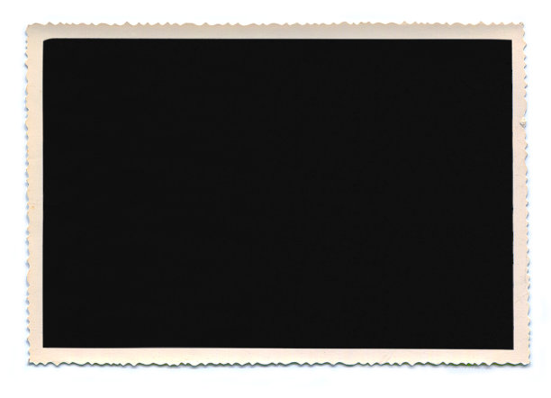 旧的空白复古相框(有两个剪切路径)图片下载