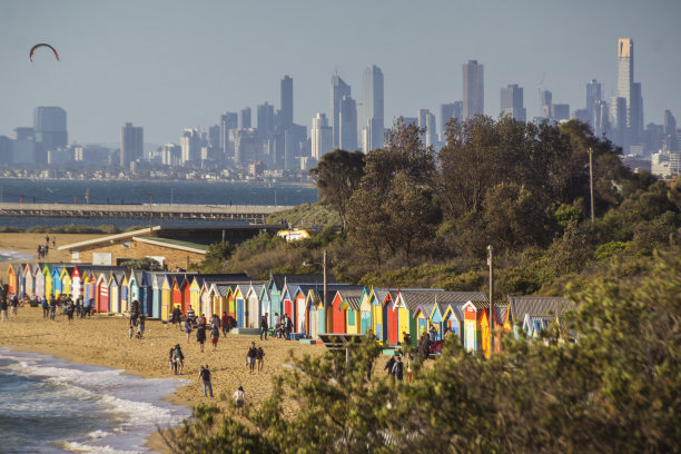 布莱顿海滩,墨尔本图片下载