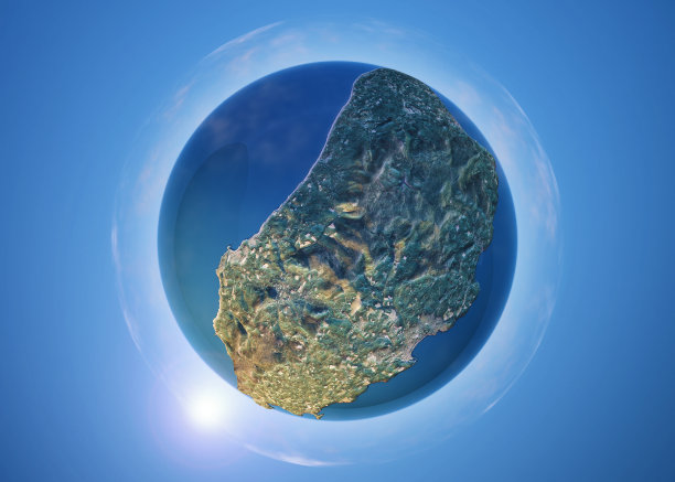 马恩岛3D小星球360度球面全景图图片下载