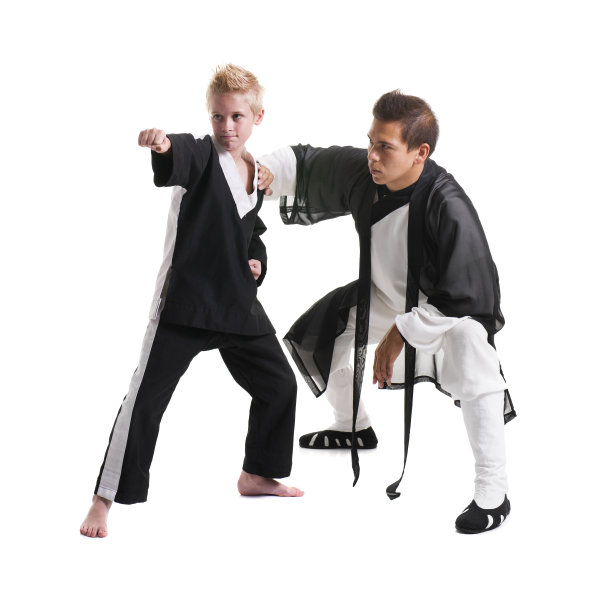 功夫大师教年轻的学生图片下载