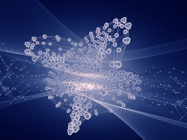 连接结构。未来主义的背景图片下载