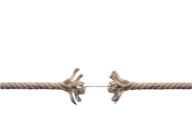 磨损的绳子快要断了图片下载