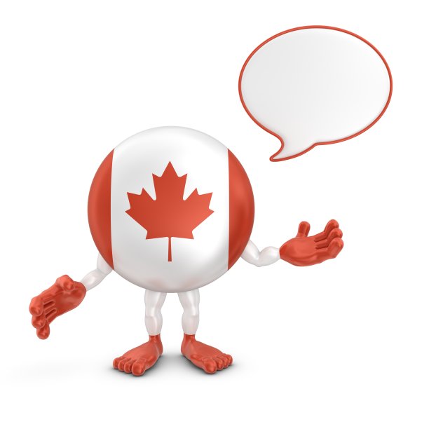 加拿大字符与语音气泡图片下载