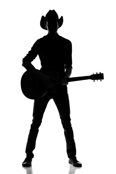 乡村和西部剪影图片下载