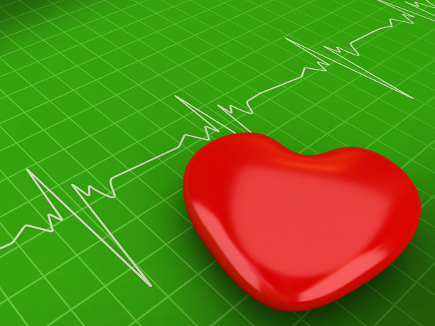 心电图上的心脏形状图片下载