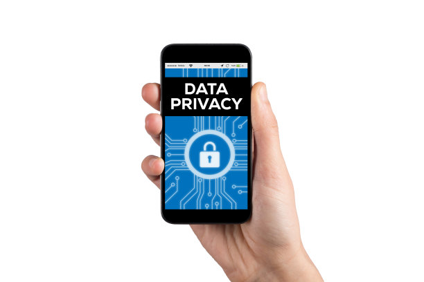 智能手机屏幕上的数据隐私概念图片下载