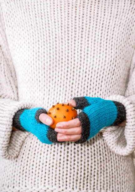 橘子装饰圣诞节图片下载