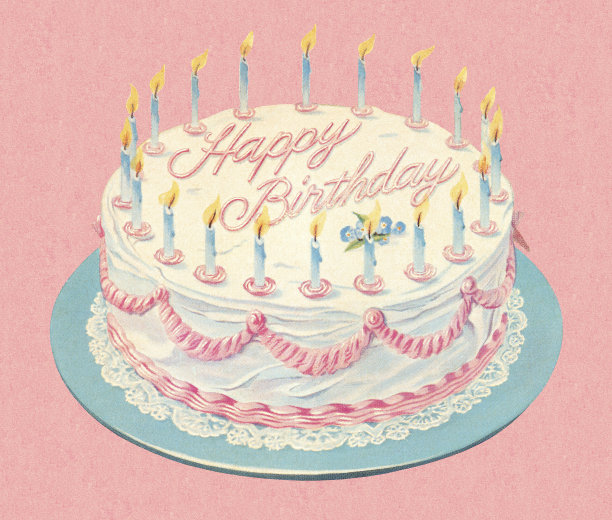 带蜡烛的生日蛋糕图片下载