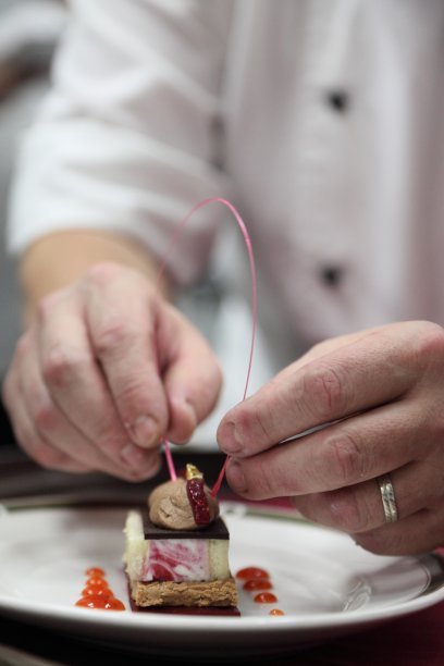 巧克力，榛子和山羊奶酪蛋糕。图片下载