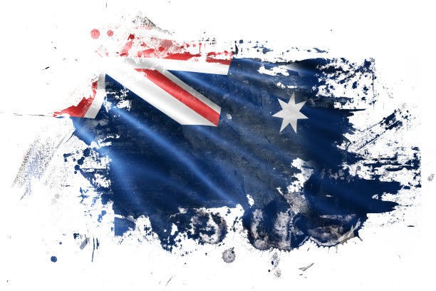 澳大利亚油墨垃圾旗图片下载