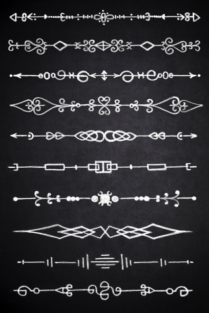 一套手绘装饰元素图片下载