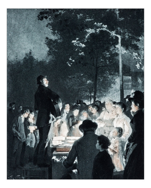 吉尔伯特的古董插图《香颂的马尔昌德》图片下载