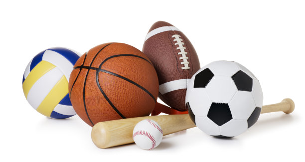 白色上孤立的球图片下载