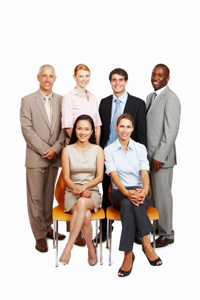 优雅的多种族商务团队图片下载