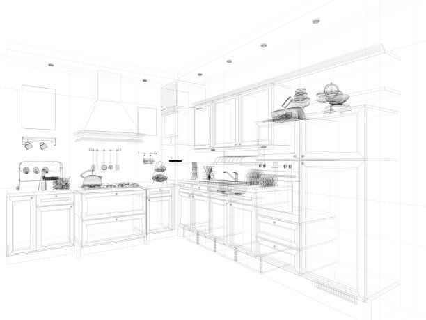 抽象的架构厨房图片下载